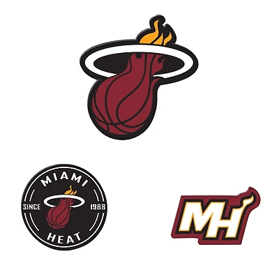WinCraft  Miami Heat 3-Pack Premium Fridge Magnet Set