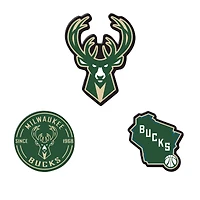 WinCraft  Milwaukee Bucks 3-Pack Premium Fridge Magnet Set