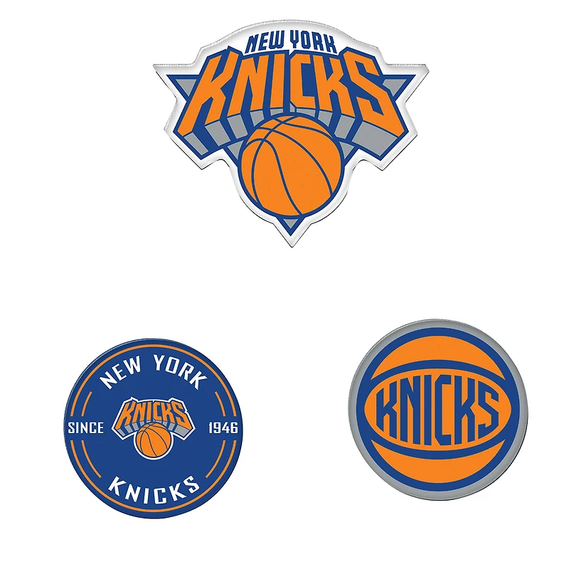 WinCraft  New York Knicks 3-Pack Premium Fridge Magnet Set