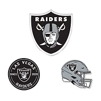WinCraft  Las Vegas Raiders 3-Pack Premium Fridge Magnet Set