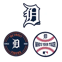 WinCraft  Detroit Tigers 3-Pack Premium Fridge Magnet Set