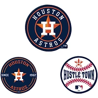 WinCraft  Houston Astros 3-Pack Premium Fridge Magnet Set