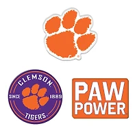 WinCraft  Clemson Tigers 3-Pack Premium Fridge Magnet Set