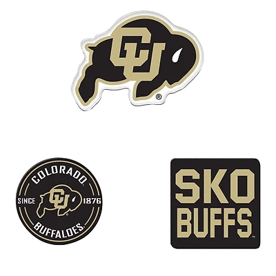 WinCraft  Colorado Buffaloes 3-Pack Premium Fridge Magnet Set