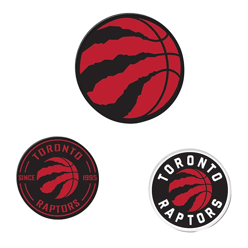 WinCraft  Toronto Raptors 3-Pack Premium Fridge Magnet Set