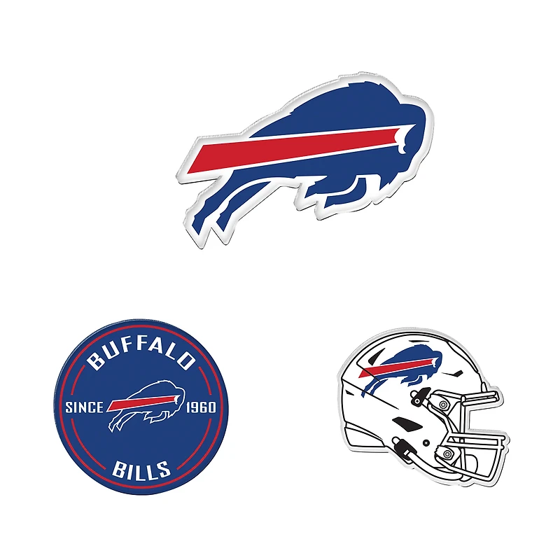 WinCraft  Buffalo Bills 3-Pack Premium Fridge Magnet Set