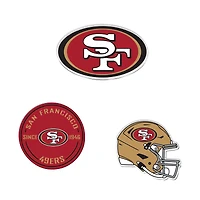 WinCraft  San Francisco 49ers 3-Pack Premium Fridge Magnet Set