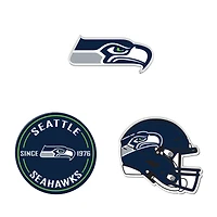 WinCraft  Seattle Seahawks 3-Pack Premium Fridge Magnet Set