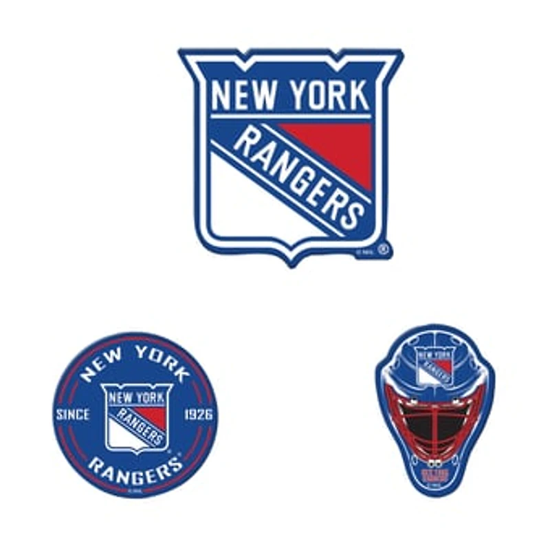 WinCraft New York Rangers 3-Pack Premium Fridge Magnet Set