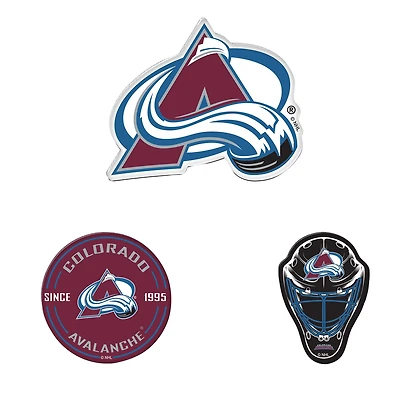 WinCraft Colorado Avalanche 3-Pack Premium Fridge Magnet Set