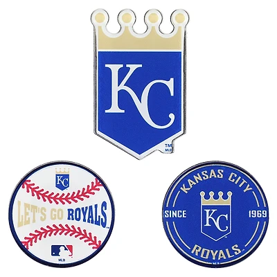 WinCraft  Kansas City Royals 3-Pack Premium Fridge Magnet Set