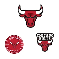 WinCraft  Chicago Bulls 3-Pack Premium Fridge Magnet Set