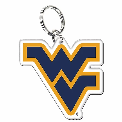 WinCraft West Virginia Mountaineers Premium Acrylic Core Key Ring