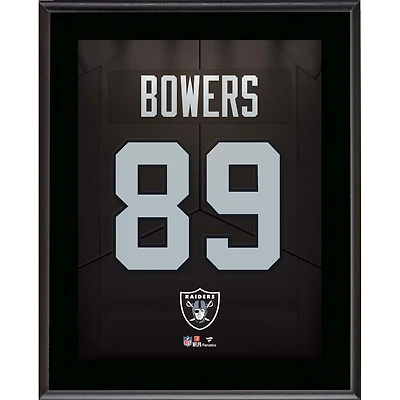 Brock Bowers Las Vegas Raiders Autographed 10.5" x 13" Jersey Number Sublimated Player Plaque