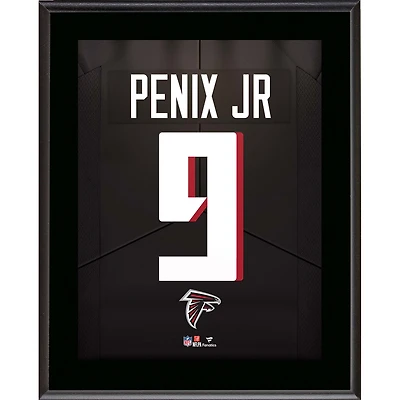 Michael Penix Jr. Atlanta Falcons Autographed 10.5" x 13" Jersey Number Sublimated Player Plaque