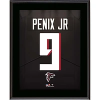 Michael Penix Jr. Atlanta Falcons Autographed 10.5" x 13" Jersey Number Sublimated Player Plaque