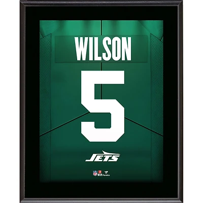 Garrett Wilson New York Jets Autographed 10.5" x 13" Jersey Number Sublimated Player Plaque