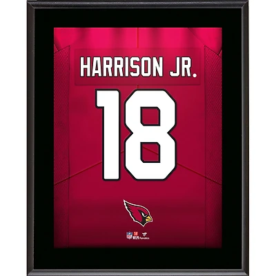 Marvin Harrison Jr. Arizona Cardinals Autographed 10.5" x 13" Jersey Number Sublimated Player Plaque