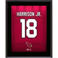 Marvin Harrison Jr. Arizona Cardinals Autographed 10.5" x 13" Jersey Number Sublimated Player Plaque