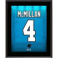 Tetairoa McMillan Carolina Panthers Autographed 10.5" x 13" Jersey Number Sublimated Player Plaque