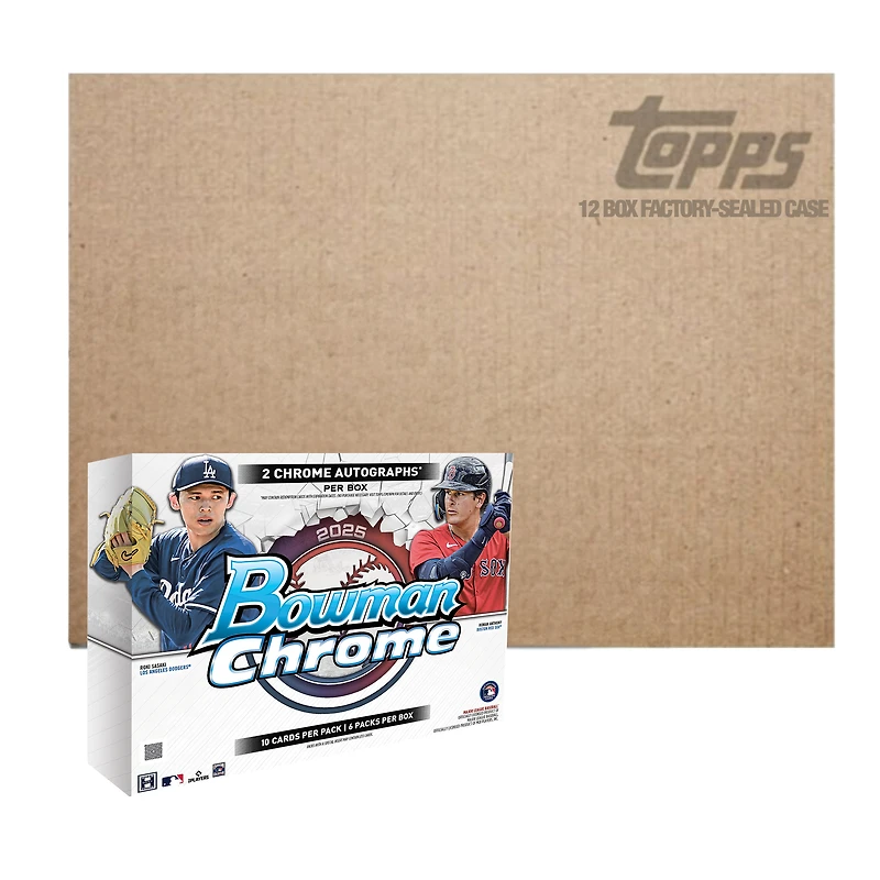 2025 Bowman Chrome Baseball Sealed Hobby 12 Box Case