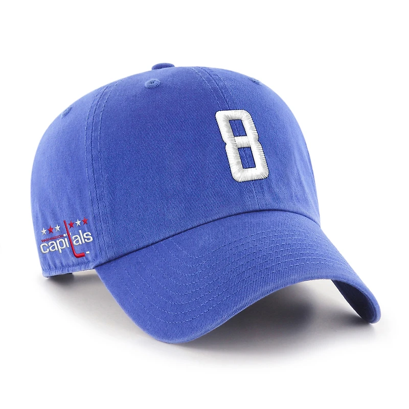 Men's '47 Alexander Ovechkin Blue Washington Capitals Alternate Logo Clean Up Adjustable Hat