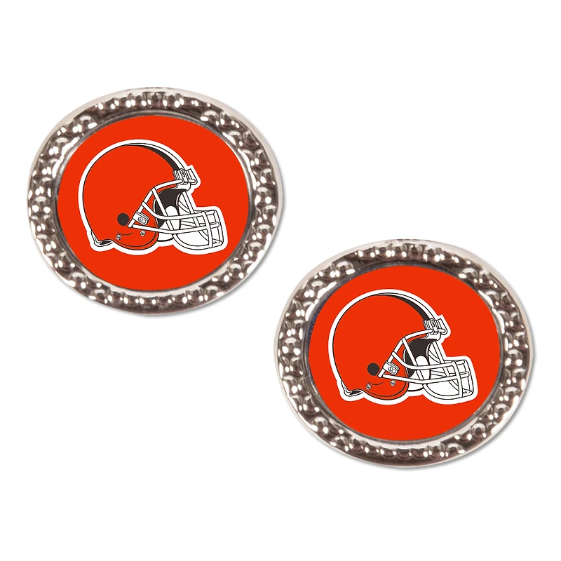 WinCraft Cleveland Browns Logo Round Post Earrings