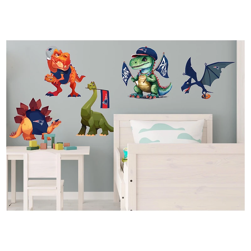 New England Patriots Dinosaurs Wall Decal Set
