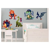 New England Patriots Dinosaurs Wall Decal Set