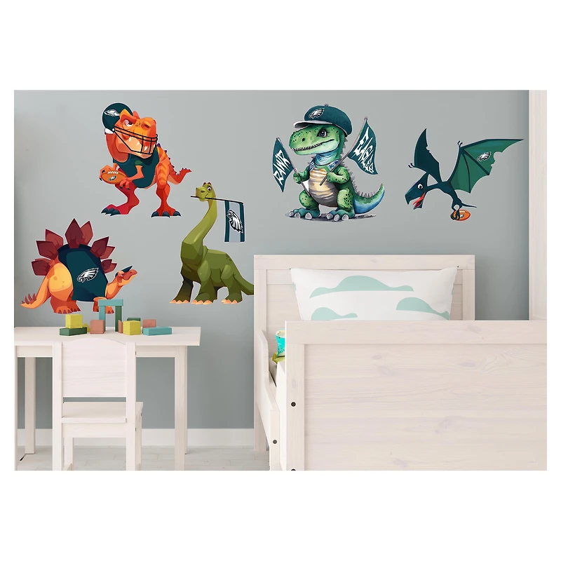 Philadelphia Eagles Dinosaurs Wall Decal Set