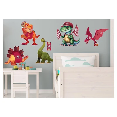 San Francisco 49ers Dinosaurs Wall Decal Set