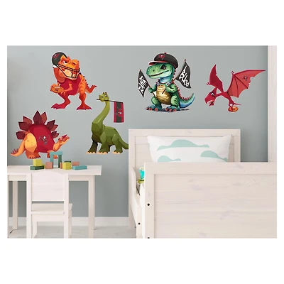 Tampa Bay Buccaneers Dinosaurs Wall Decal Set