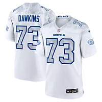 Men's Nike Dion Dawkins White Buffalo Bills 2025 Rivalries Collection Game Jersey