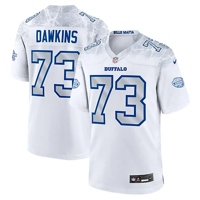 Men's Nike Dion Dawkins White Buffalo Bills 2025 Rivalries Collection Game Jersey