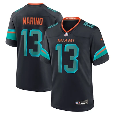 Men's Nike Dan Marino Pitch Blue Miami Dolphins 2025 Rivalries Collection Retired Player Game Jersey