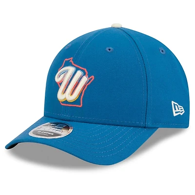 Men's New Era Blue Milwaukee Brewers 2026 City Connect 9FORTY M-Crown Adjustable Hat