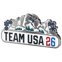 Team USA 2026 Winter Olympics Dolomites Snowflakes Lapel Pin