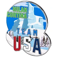 Team USA 2026 Winter Olympics Milano Cortina Snow Mountains Lapel Pin