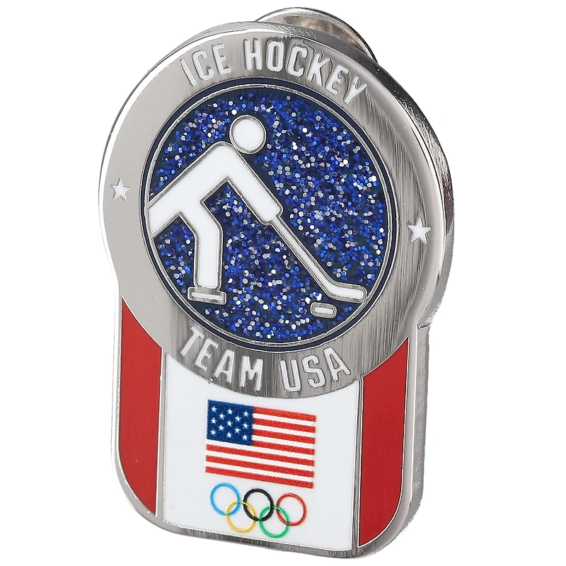 Team USA Pictogram Ice Hockey Lapel Pin