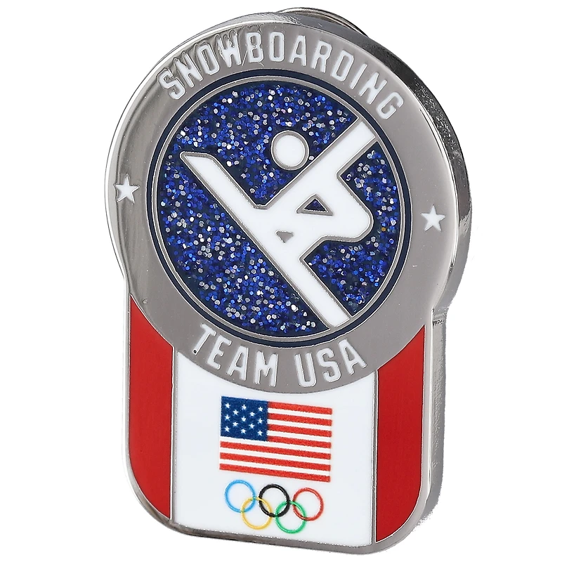 Team USA Pictogram Snowboard Lapel Pin