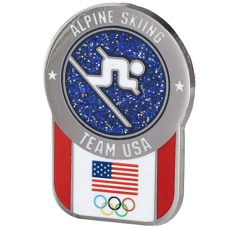 Team USA Pictogram Alpine Skiing Lapel Pin