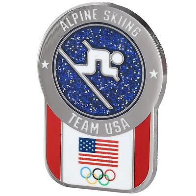 Team USA Pictogram Alpine Skiing Lapel Pin