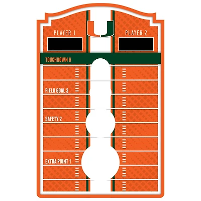 Miami Hurricanes Hanging Bean Bag Toss Game