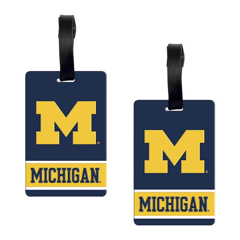 WinCraft Michigan Wolverines Luggage Tag 2-Pack