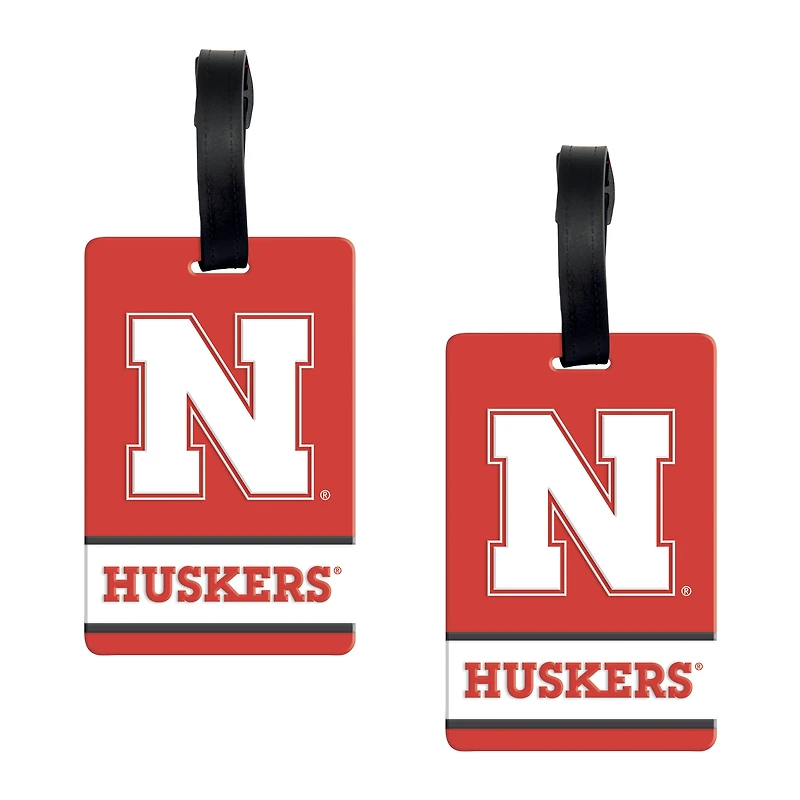 WinCraft Nebraska Huskers Luggage Tag 2-Pack