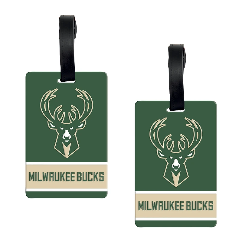 WinCraft Milwaukee Bucks Luggage Tag 2-Pack
