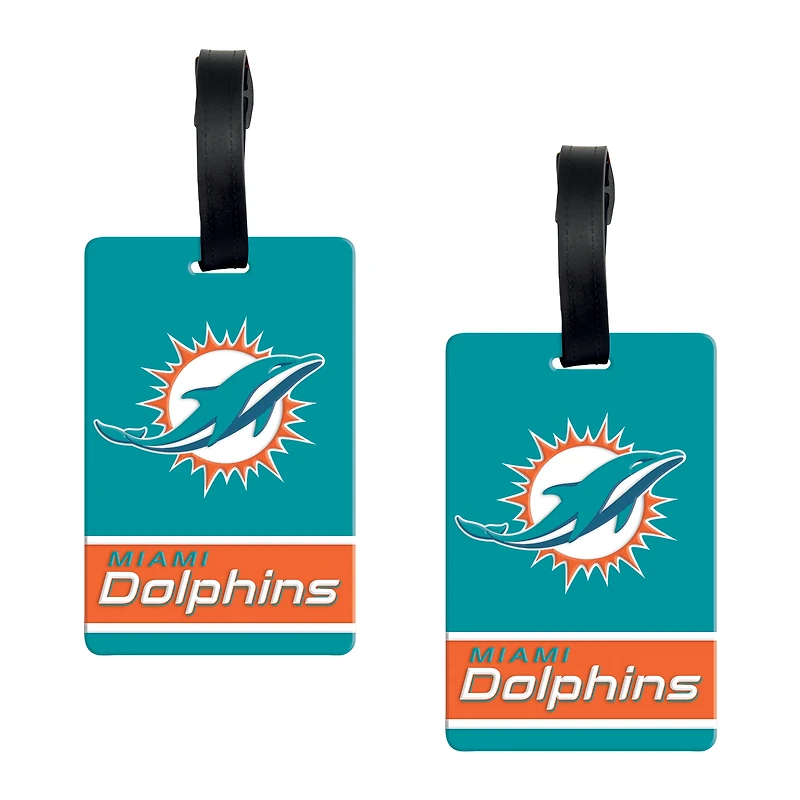 WinCraft Miami Dolphins Luggage Tag 2-Pack