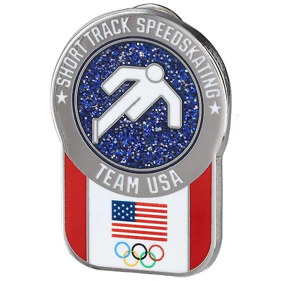Team USA Pictogram Short Track Speedskating Lapel Pin