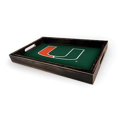 Miami Hurricanes Team Tray