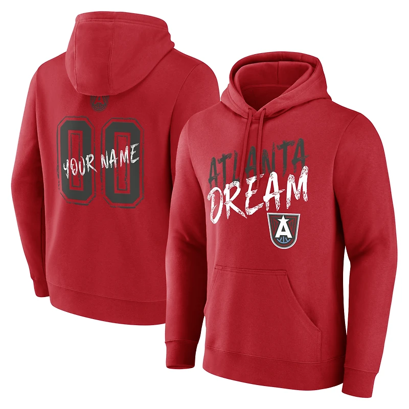 Men's Red Atlanta Dream Hustle Custom Hoodie